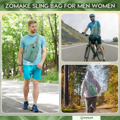 Sling Bag,Small Crossbody Sling Backpack Shoulder Daypack for Travel