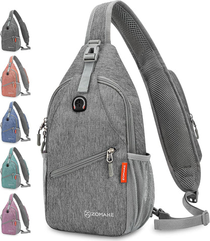Sling Bag,Small Crossbody Sling Backpack Shoulder Daypack for Travel