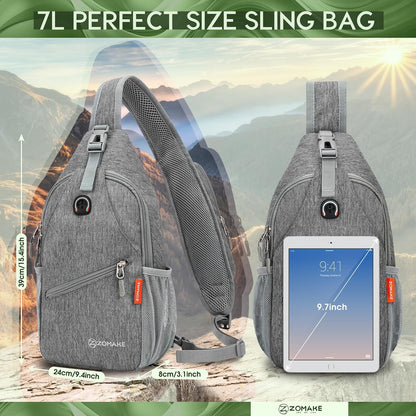 Sling Bag,Small Crossbody Sling Backpack Shoulder Daypack for Travel