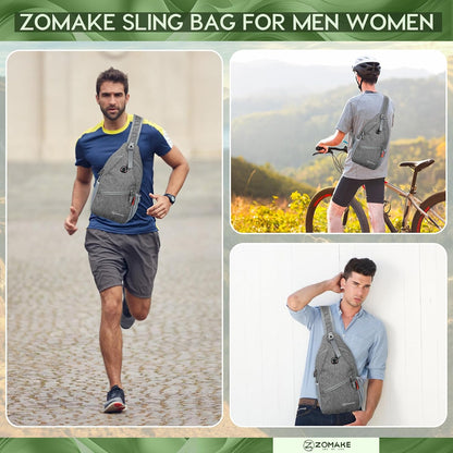 Sling Bag,Small Crossbody Sling Backpack Shoulder Daypack for Travel
