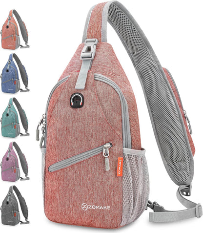 Sling Bag,Small Crossbody Sling Backpack Shoulder Daypack for Travel