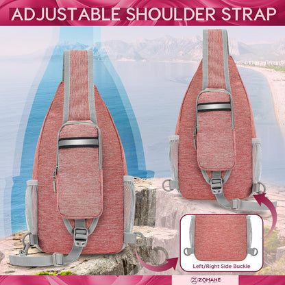 Sling Bag,Small Crossbody Sling Backpack Shoulder Daypack for Travel