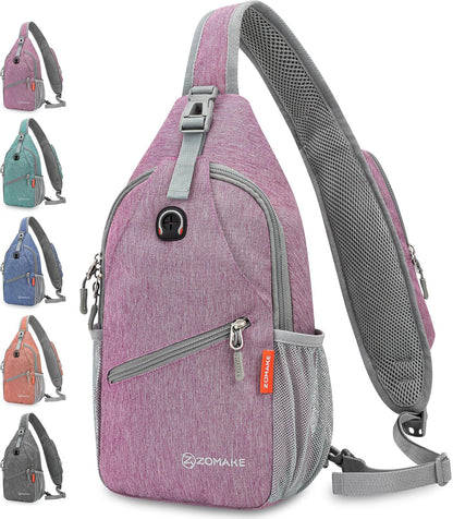 Sling Bag,Small Crossbody Sling Backpack Shoulder Daypack for Travel