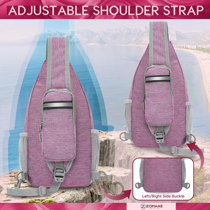Sling Bag,Small Crossbody Sling Backpack Shoulder Daypack for Travel