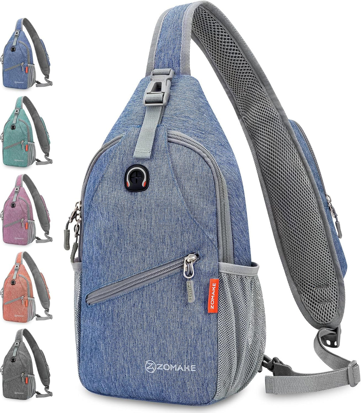 Sling Bag,Small Crossbody Sling Backpack Shoulder Daypack for Travel
