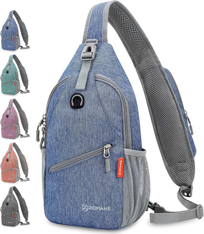 Sling Bag,Small Crossbody Sling Backpack Shoulder Daypack for Travel