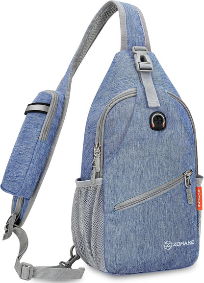 Sling Bag,Small Crossbody Sling Backpack Shoulder Daypack for Travel