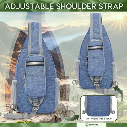 Sling Bag,Small Crossbody Sling Backpack Shoulder Daypack for Travel