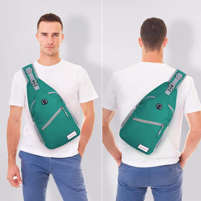 Sling Bag,Small Crossbody Sling Backpack Shoulder Daypack for Travel