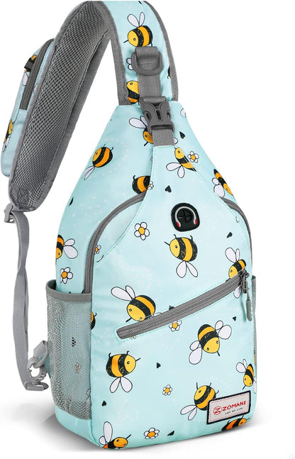 Sling Bag,Small Crossbody Sling Backpack Shoulder Daypack for Travel