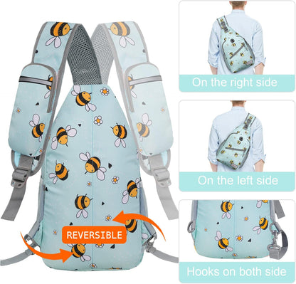 Sling Bag,Small Crossbody Sling Backpack Shoulder Daypack for Travel