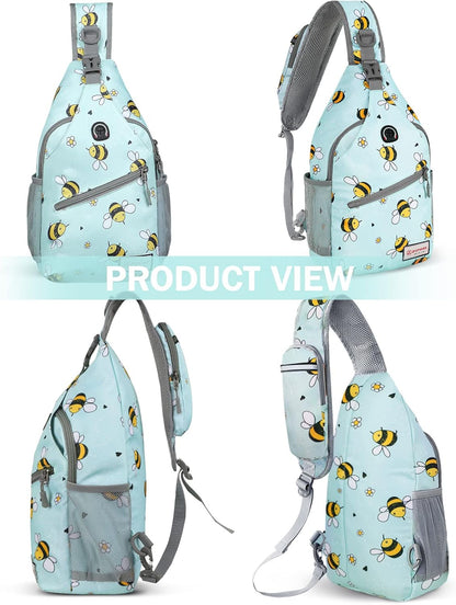 Sling Bag,Small Crossbody Sling Backpack Shoulder Daypack for Travel