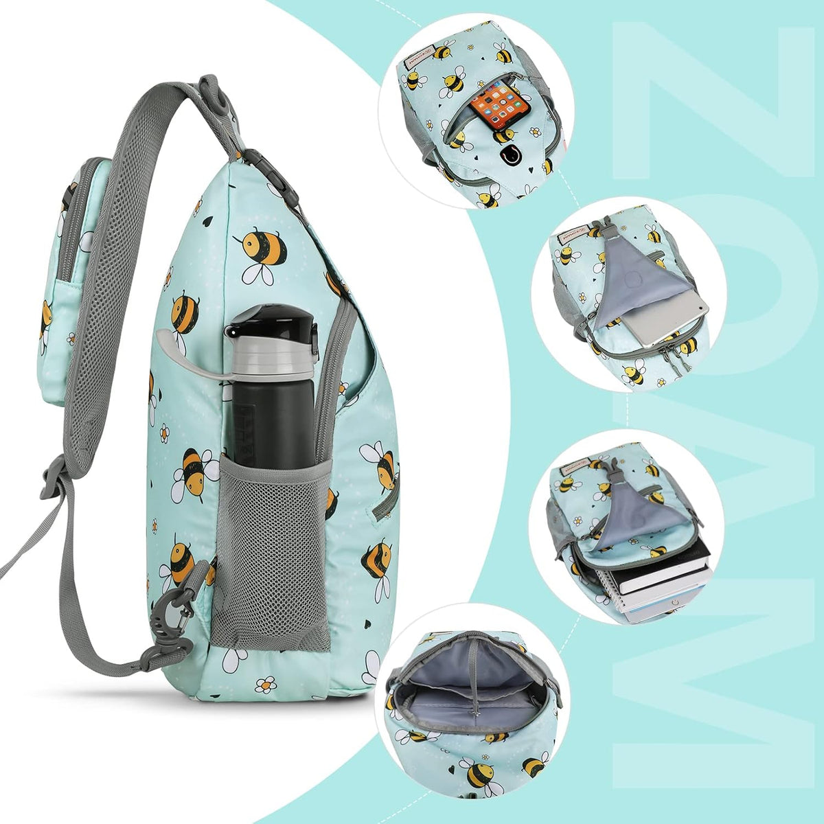 Sling Bag,Small Crossbody Sling Backpack Shoulder Daypack for Travel