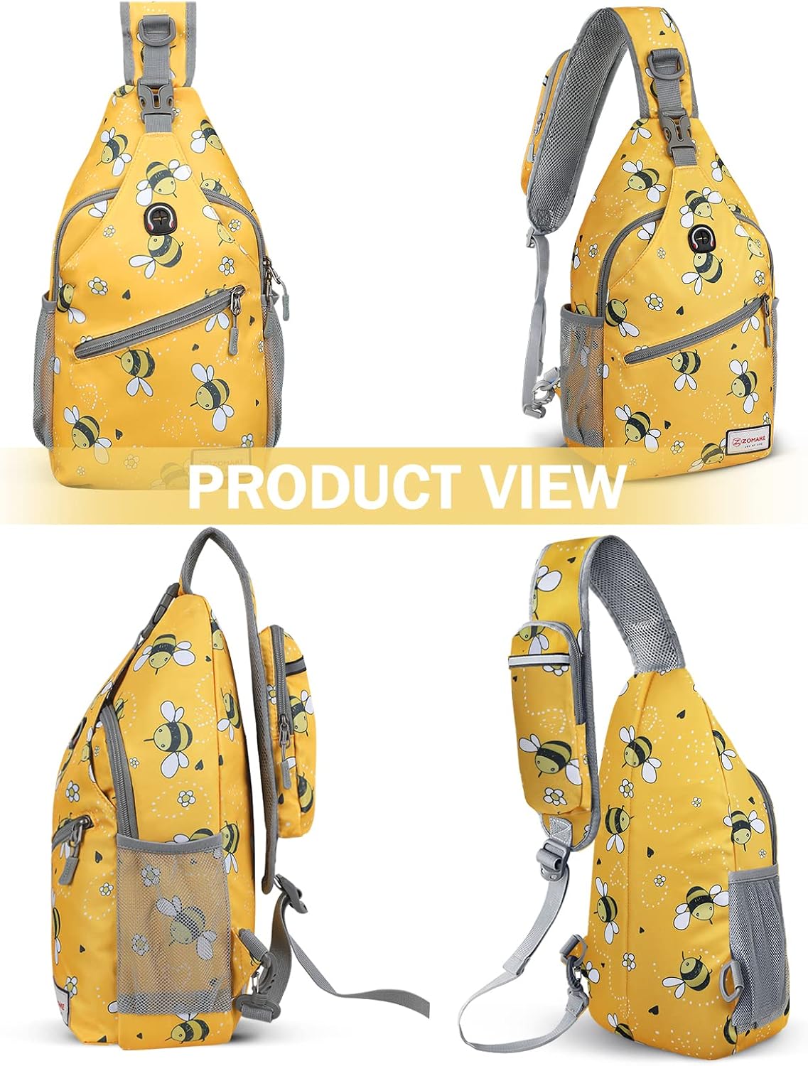 Sling Bag,Small Crossbody Sling Backpack Shoulder Daypack for Travel