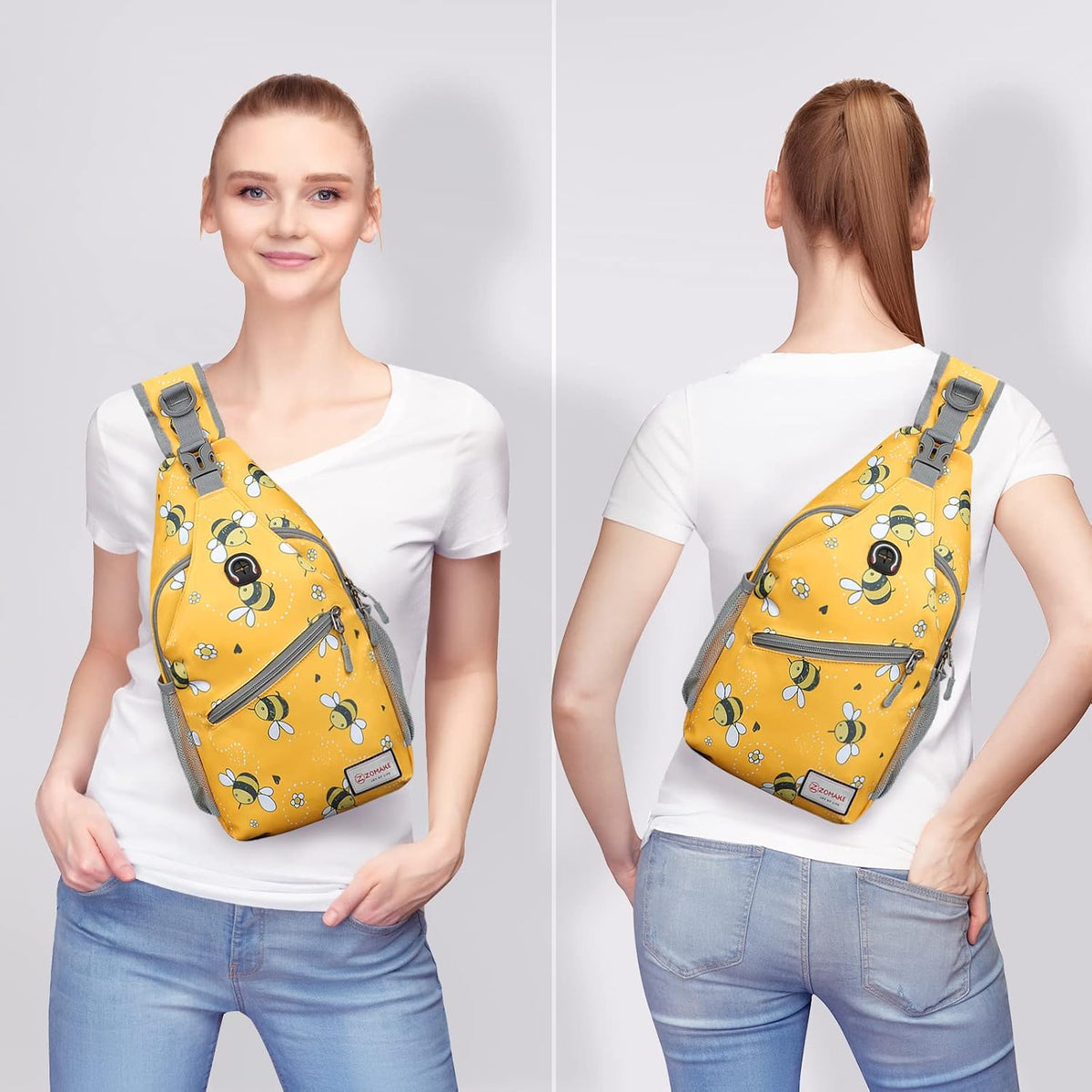Sling Bag,Small Crossbody Sling Backpack Shoulder Daypack for Travel