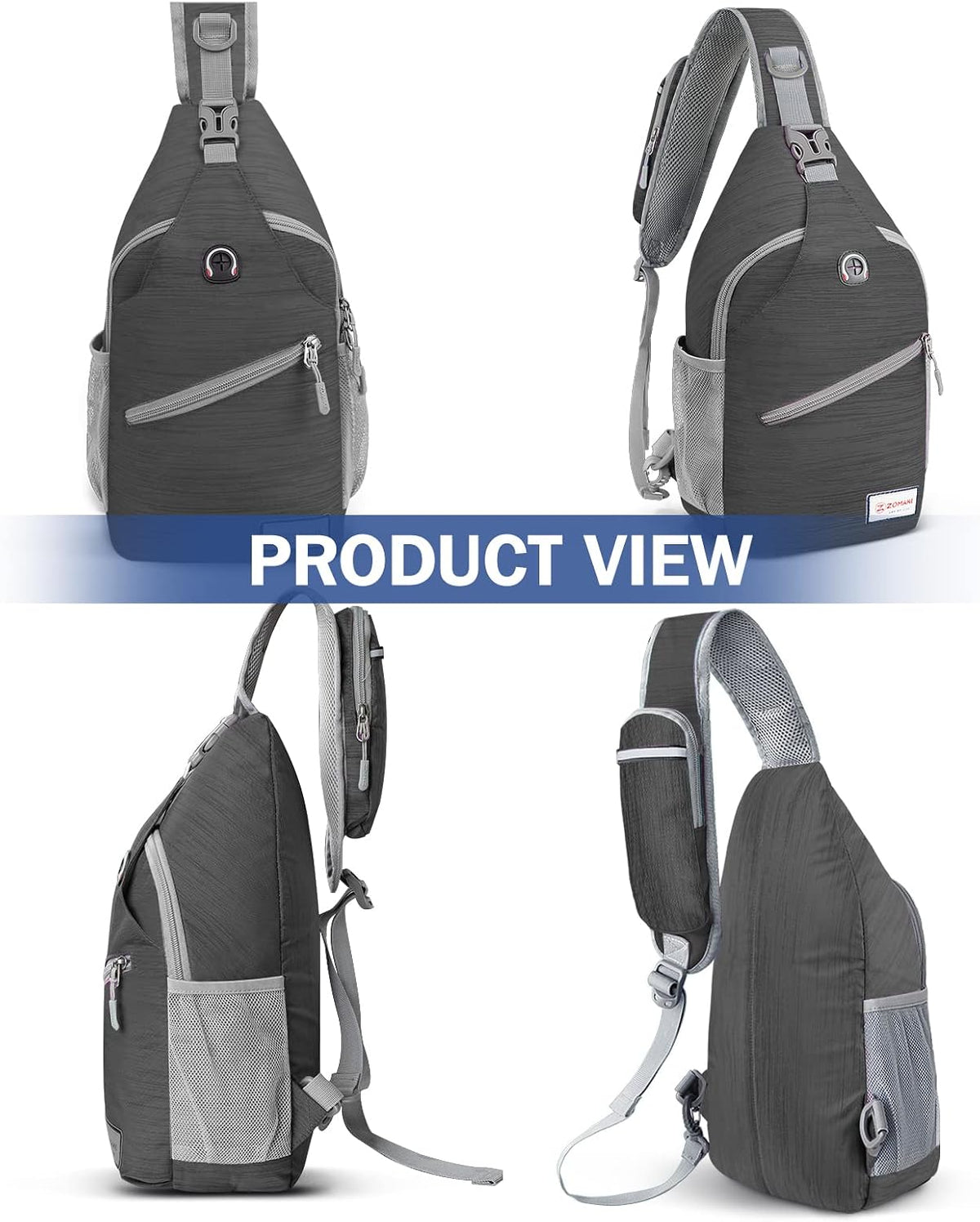 Sling Bag,Small Crossbody Sling Backpack Shoulder Daypack for Travel