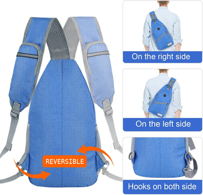 Sling Bag,Small Crossbody Sling Backpack Shoulder Daypack for Travel