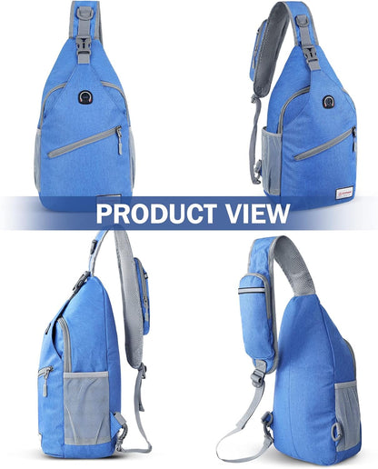 Sling Bag,Small Crossbody Sling Backpack Shoulder Daypack for Travel