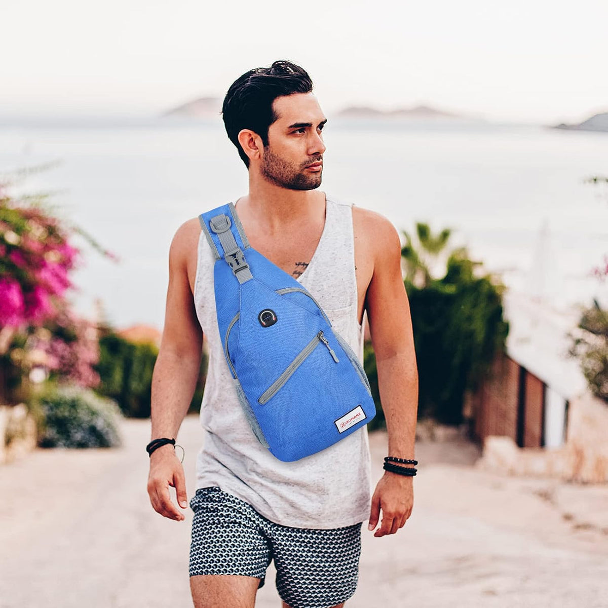 Sling Bag,Small Crossbody Sling Backpack Shoulder Daypack for Travel