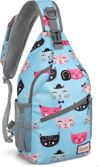 Sling Bag,Small Crossbody Sling Backpack Shoulder Daypack for Travel
