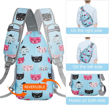 Sling Bag,Small Crossbody Sling Backpack Shoulder Daypack for Travel