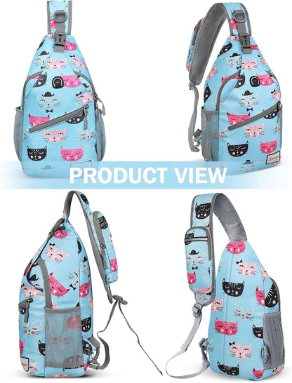 Sling Bag,Small Crossbody Sling Backpack Shoulder Daypack for Travel