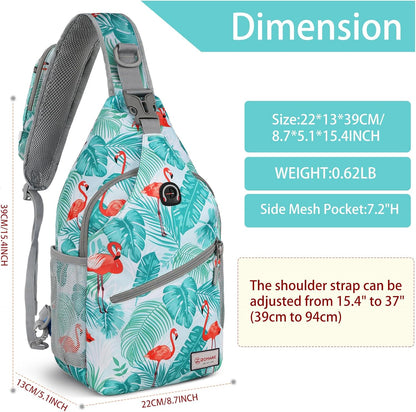 Sling Bag,Small Crossbody Sling Backpack Shoulder Daypack for Travel