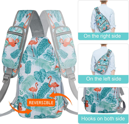 Sling Bag,Small Crossbody Sling Backpack Shoulder Daypack for Travel