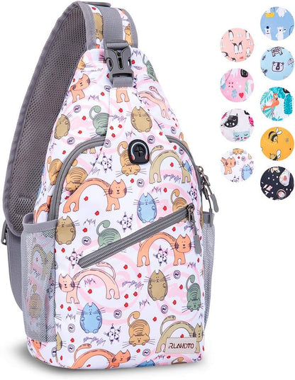 Sling Bag,Small Crossbody Sling Backpack Shoulder Daypack for Travel