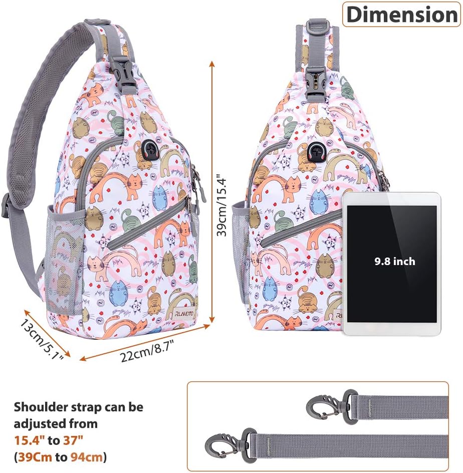 Sling Bag,Small Crossbody Sling Backpack Shoulder Daypack for Travel