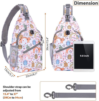 Sling Bag,Small Crossbody Sling Backpack Shoulder Daypack for Travel
