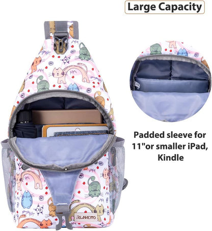 Sling Bag,Small Crossbody Sling Backpack Shoulder Daypack for Travel