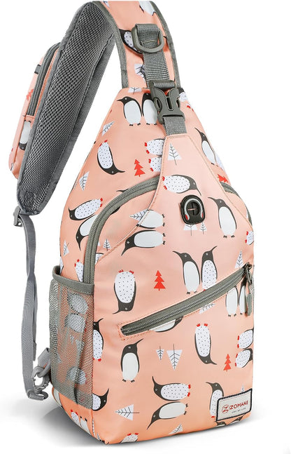 Sling Bag,Small Crossbody Sling Backpack Shoulder Daypack for Travel