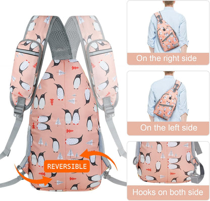 Sling Bag,Small Crossbody Sling Backpack Shoulder Daypack for Travel