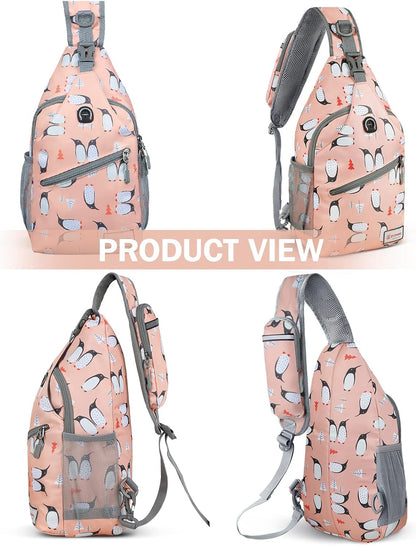 Sling Bag,Small Crossbody Sling Backpack Shoulder Daypack for Travel
