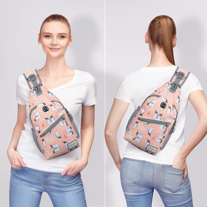 Sling Bag,Small Crossbody Sling Backpack Shoulder Daypack for Travel