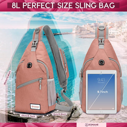 Sling Bag,Small Crossbody Sling Backpack Shoulder Daypack for Travel