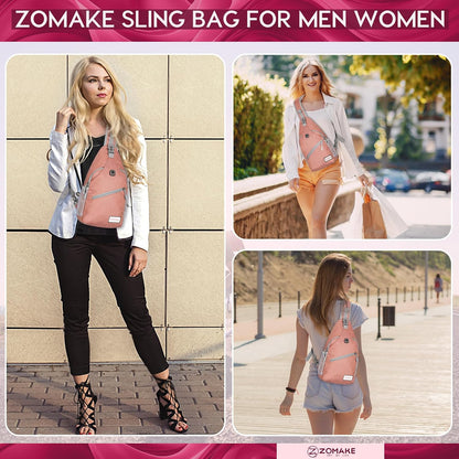 Sling Bag,Small Crossbody Sling Backpack Shoulder Daypack for Travel