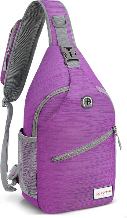 Sling Bag,Small Crossbody Sling Backpack Shoulder Daypack for Travel