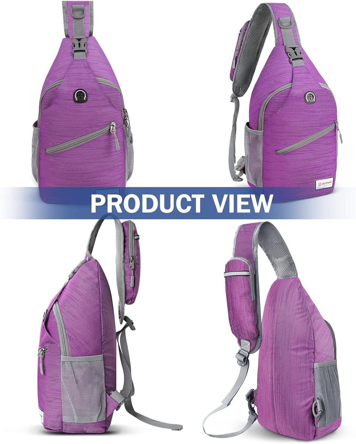 Sling Bag,Small Crossbody Sling Backpack Shoulder Daypack for Travel
