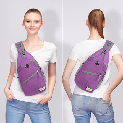 Sling Bag,Small Crossbody Sling Backpack Shoulder Daypack for Travel