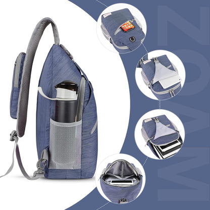 Sling Bag,Small Crossbody Sling Backpack Shoulder Daypack for Travel