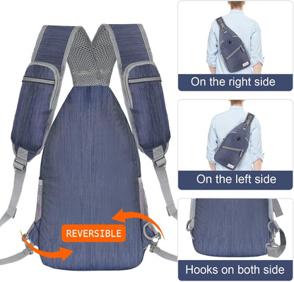 Sling Bag,Small Crossbody Sling Backpack Shoulder Daypack for Travel