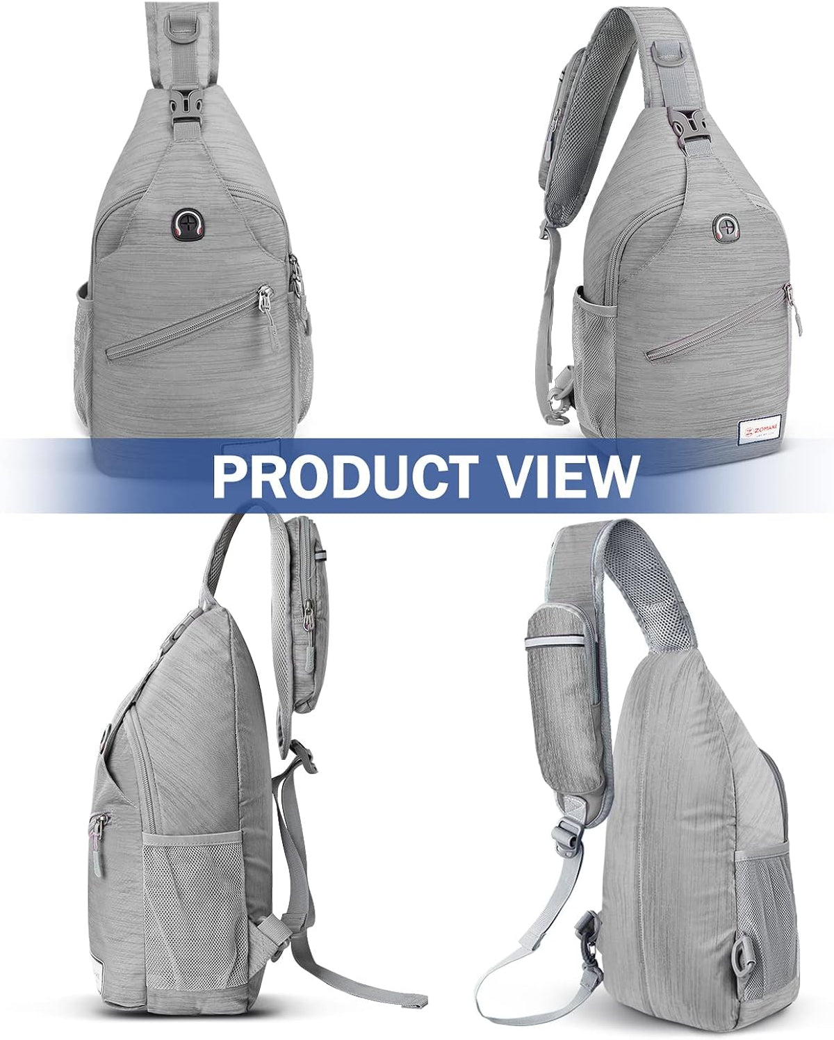 Sling Bag,Small Crossbody Sling Backpack Shoulder Daypack for Travel