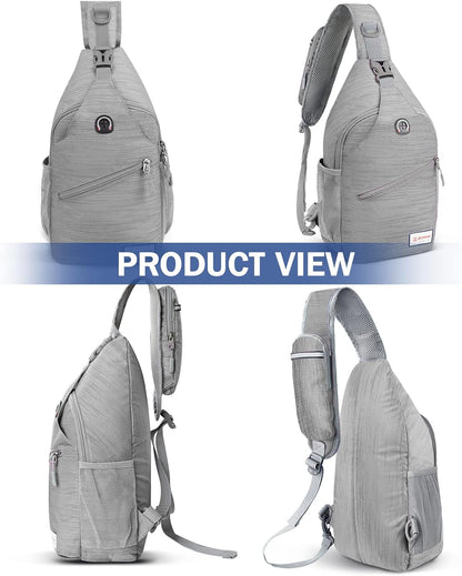 Sling Bag,Small Crossbody Sling Backpack Shoulder Daypack for Travel