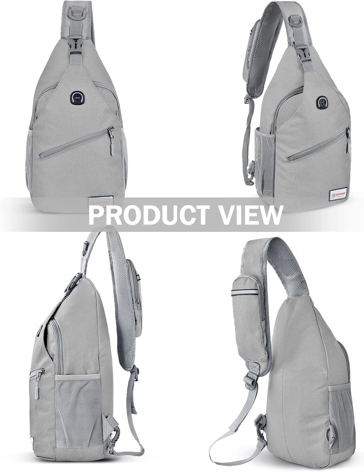 Sling Bag,Small Crossbody Sling Backpack Shoulder Daypack for Travel
