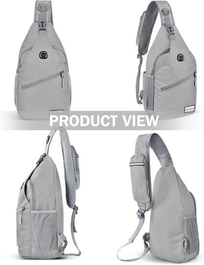 Sling Bag,Small Crossbody Sling Backpack Shoulder Daypack for Travel