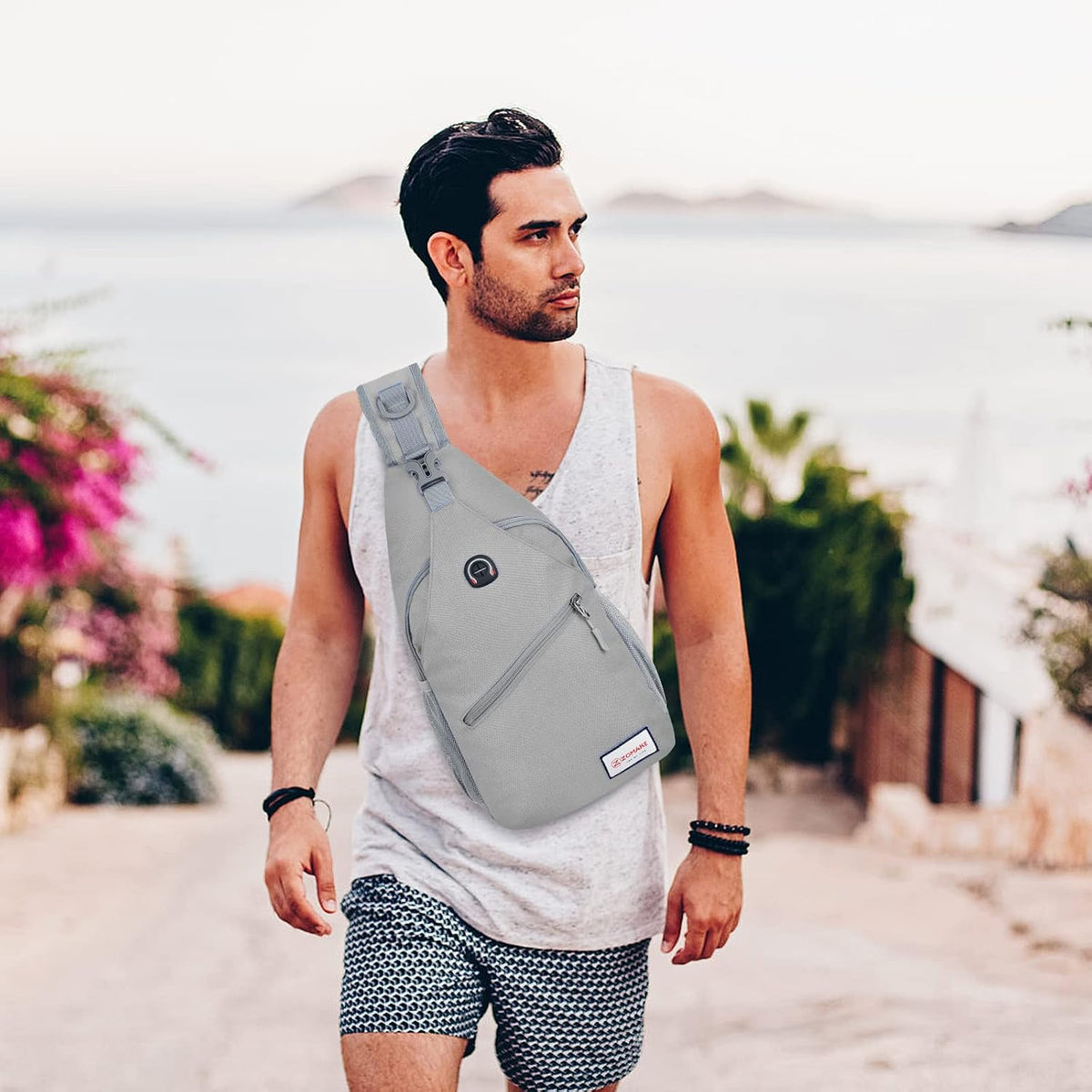 Sling Bag,Small Crossbody Sling Backpack Shoulder Daypack for Travel
