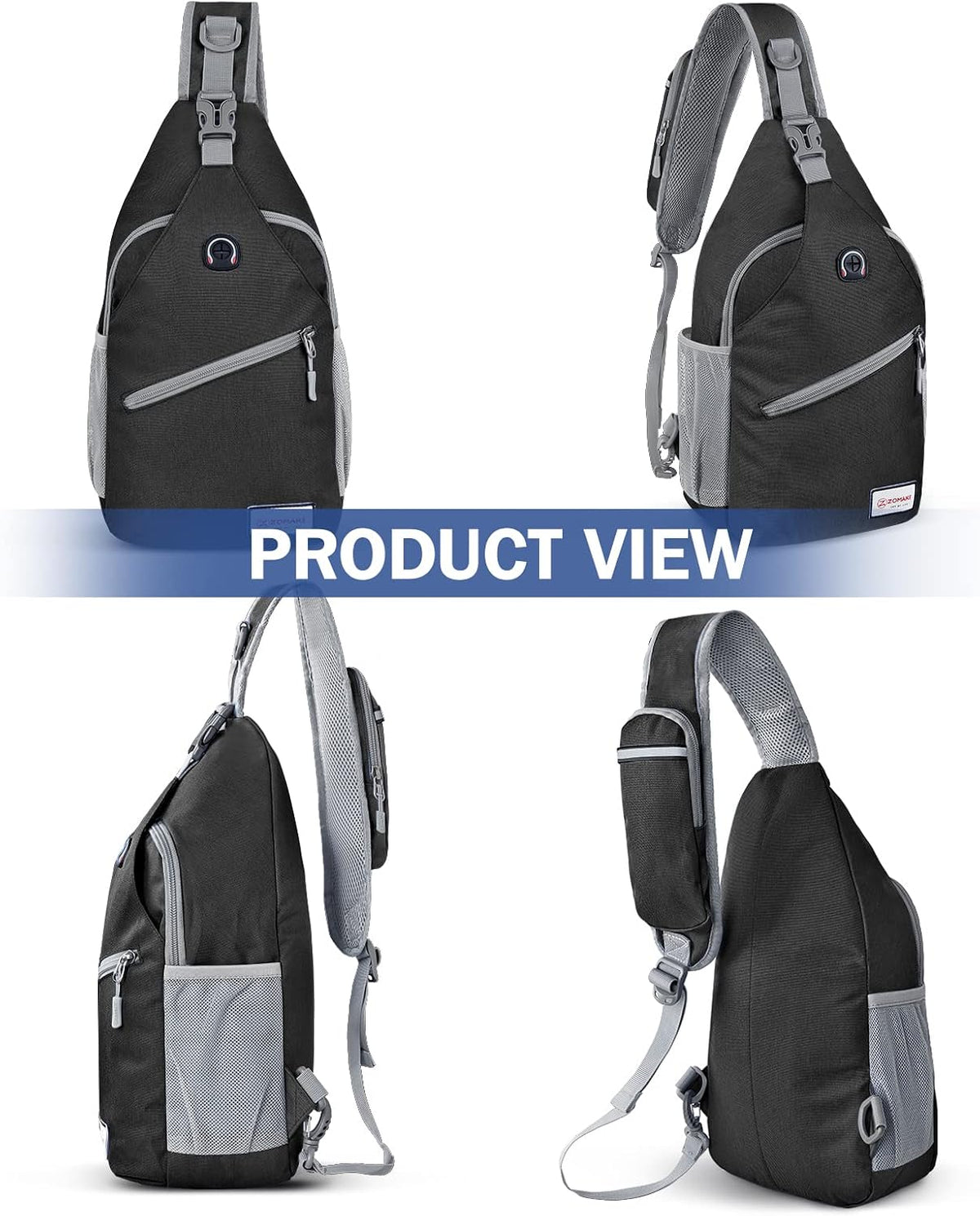 Sling Bag,Small Crossbody Sling Backpack Shoulder Daypack for Travel