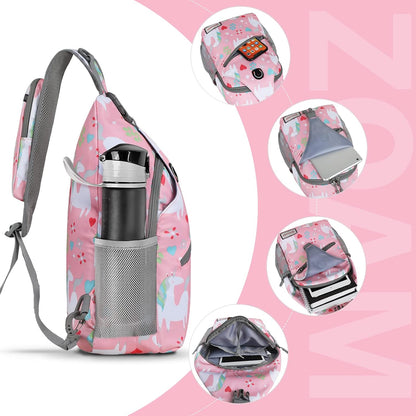 Sling Bag,Small Crossbody Sling Backpack Shoulder Daypack for Travel